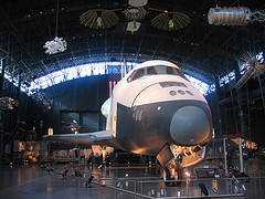 2005年冬に撮影したスペースシャトル・エンタープライズ号