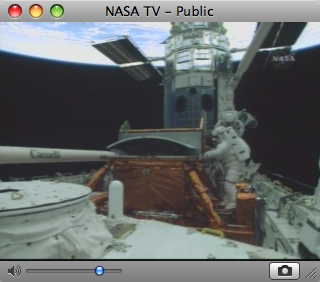 NASA TV 0.0.5の画面